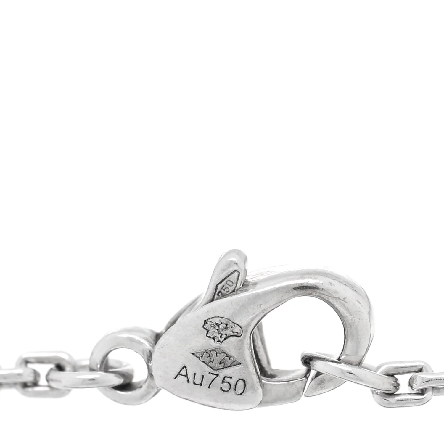 18K White Gold Diamond Idylle Blossom Monogram Bracelet - Image 3