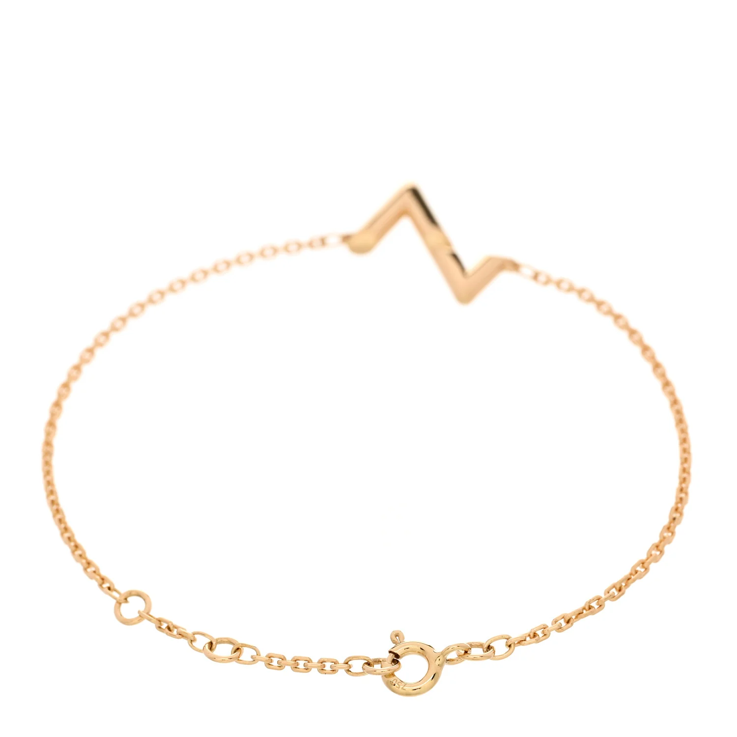 18K Yellow Gold Volt Upside Down Chain Bracelet - Image 2