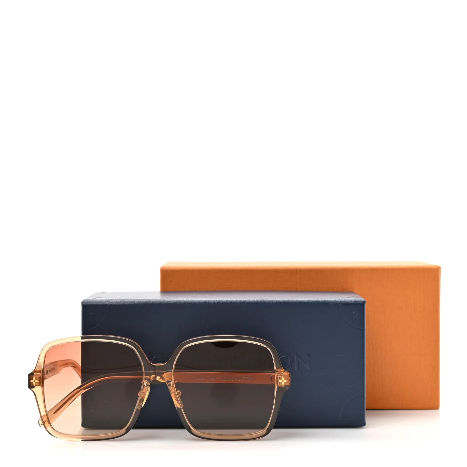Acetate Aura Square Sunglasses Z3045E Ambre - Image 7