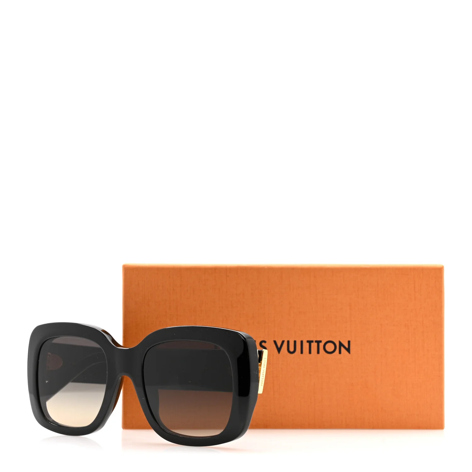 Acetate LV Empreinte Square Sunglasses Z1611E Black - Image 7