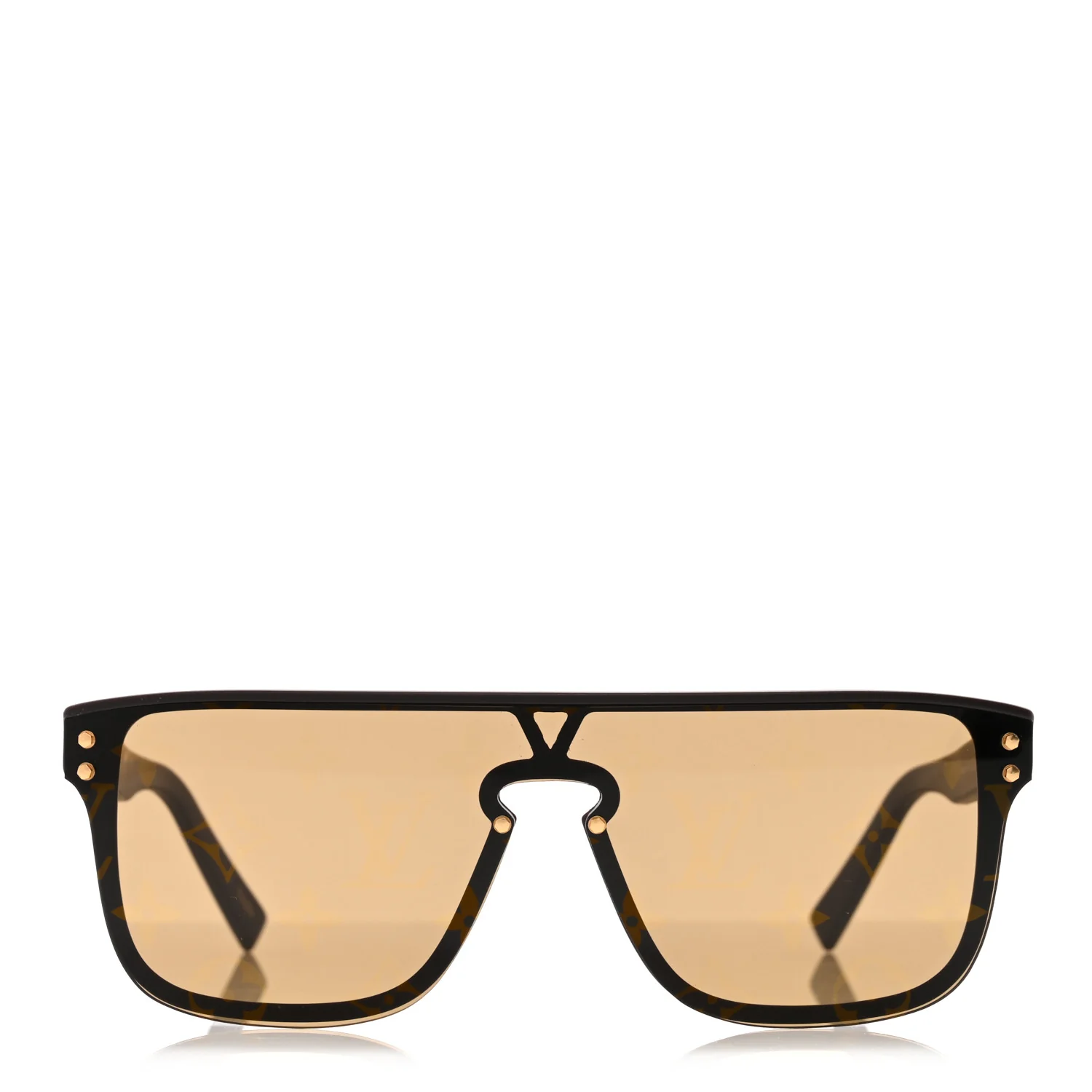 Acetate LV Waimea Square Sunglasses Z1485W Brown - Image 2