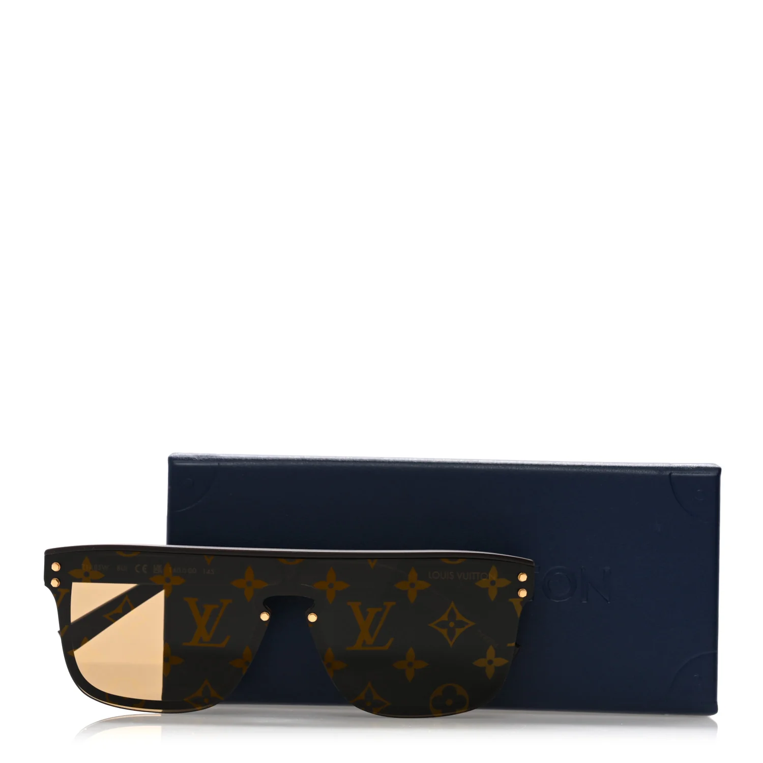 Acetate LV Waimea Square Sunglasses Z1485W Brown - Image 7