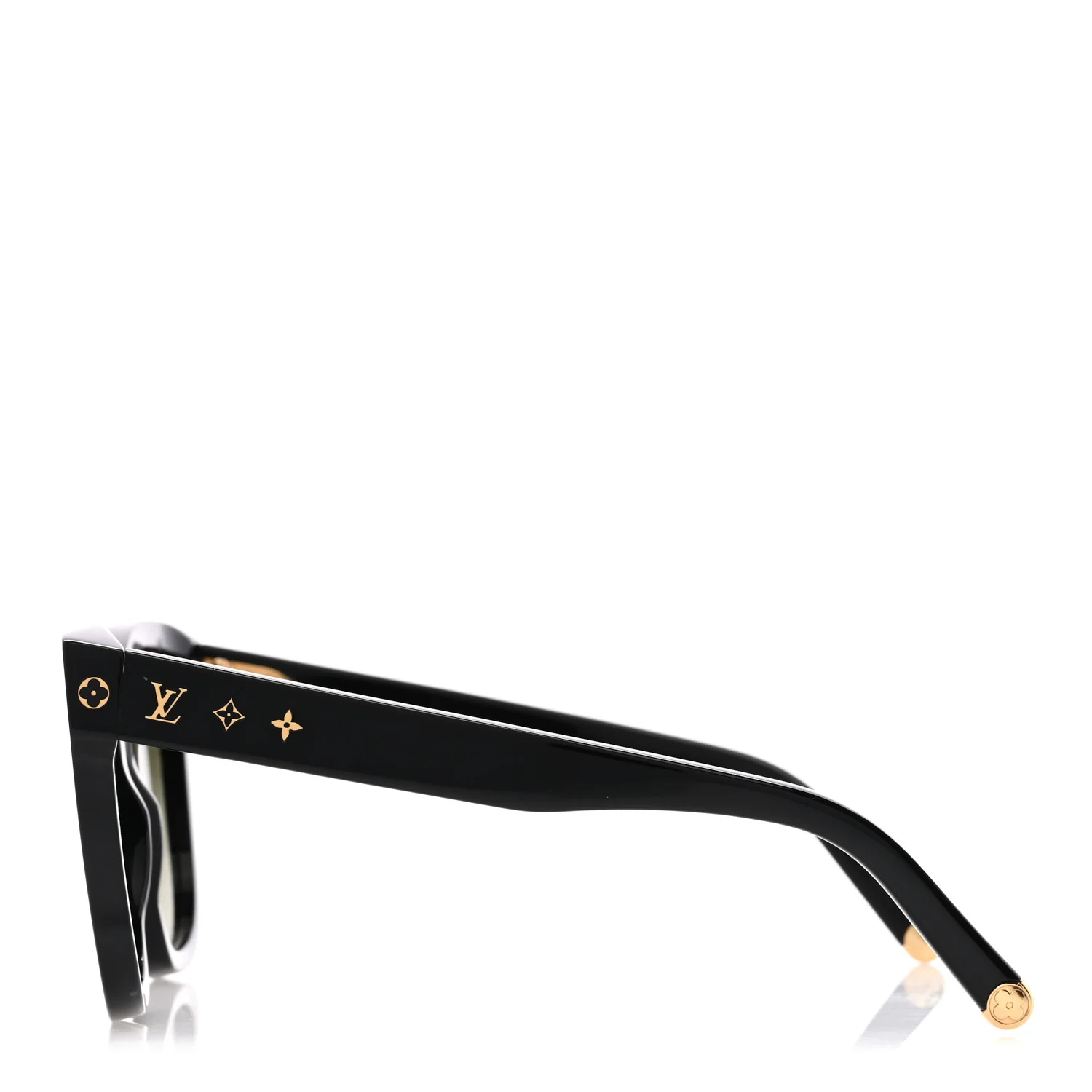 Acetate My Monogram Cat Eye Sunglasses Z1729W Black - Image 3