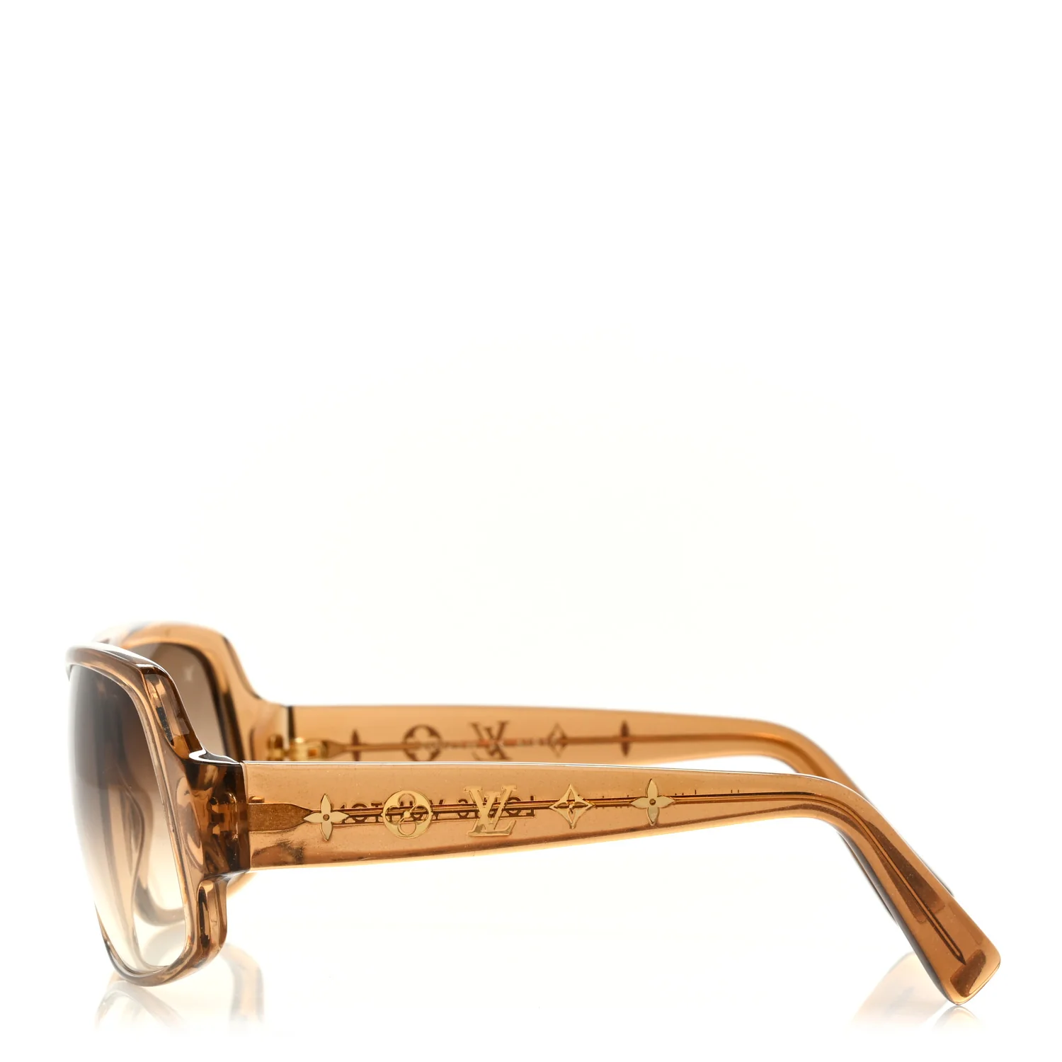 Acetate Obsession Carre Sunglasses Z0025W Glitter Honey - Image 3