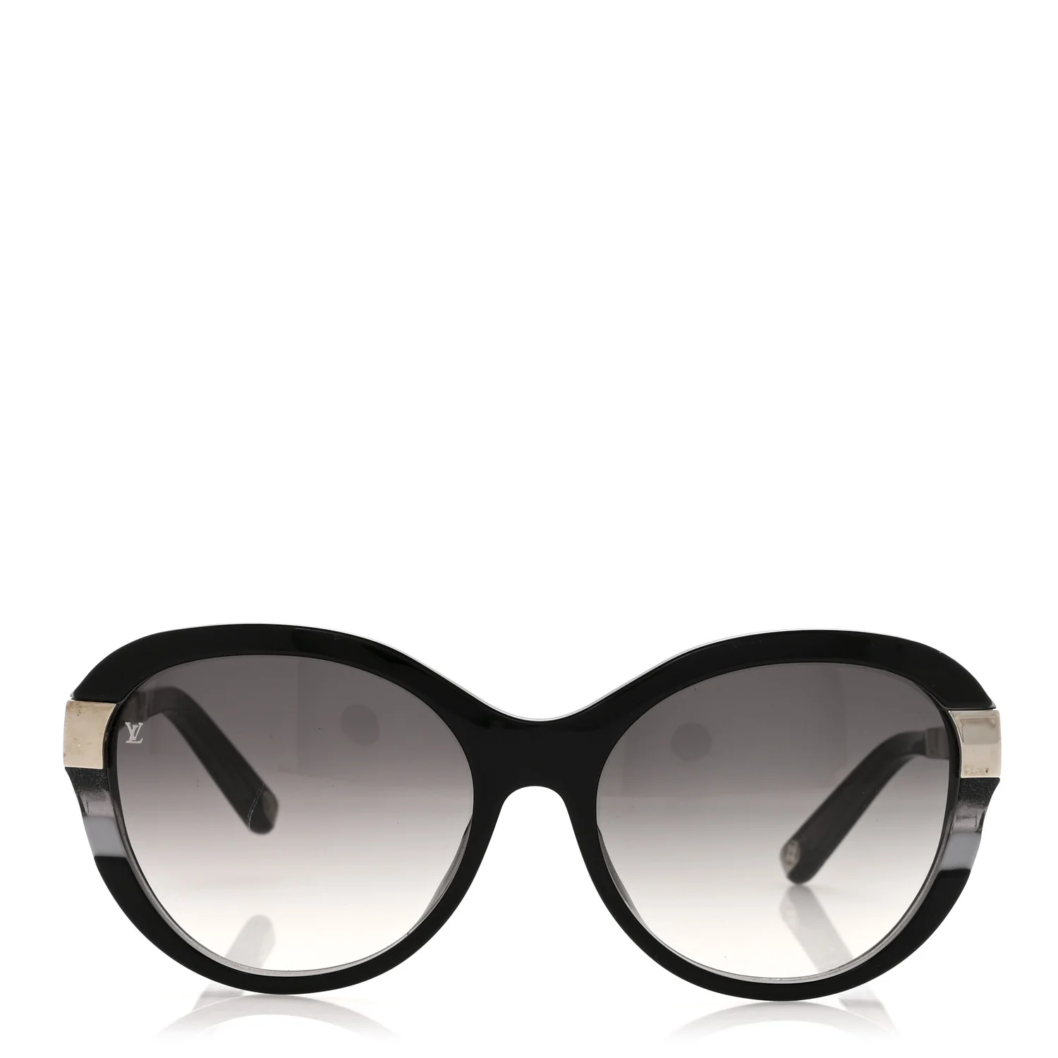 Acetate Petit Soupcon Cat Eye Sunglasses Z0489W Black - Image 2