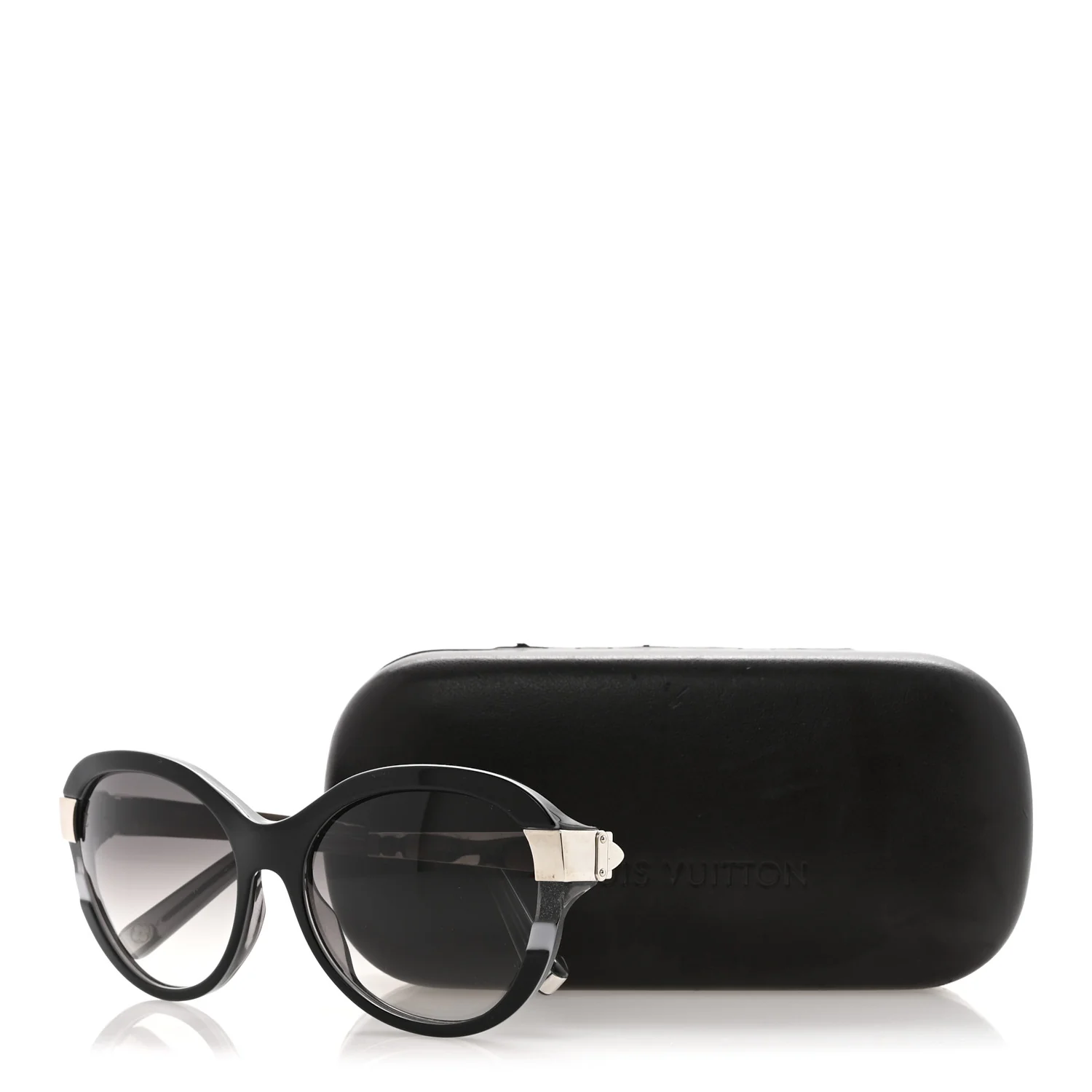 Acetate Petit Soupcon Cat Eye Sunglasses Z0489W Black - Image 7