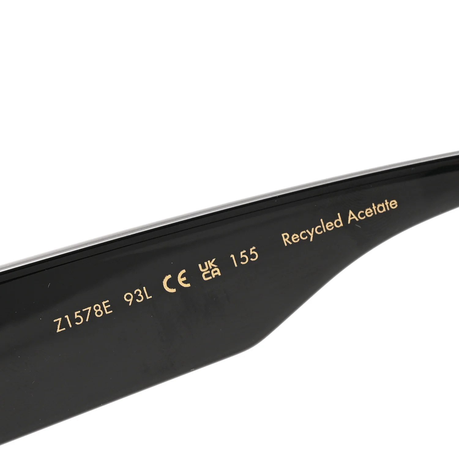 Acetate Swarovski Crystal Cyclone Sunglasses Z1578E Black - Image 6