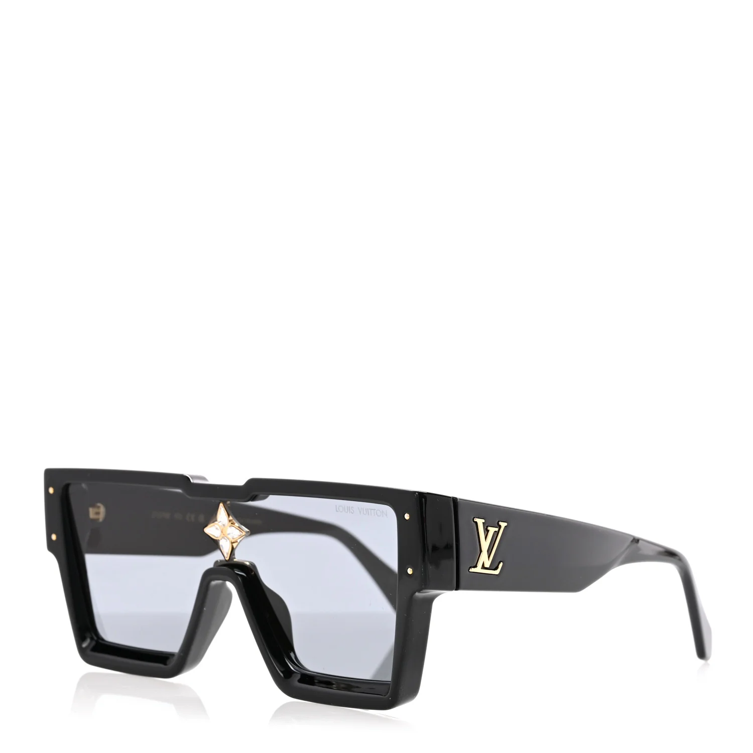 Acetate Swarovski Crystal Cyclone Sunglasses Z1578E Black