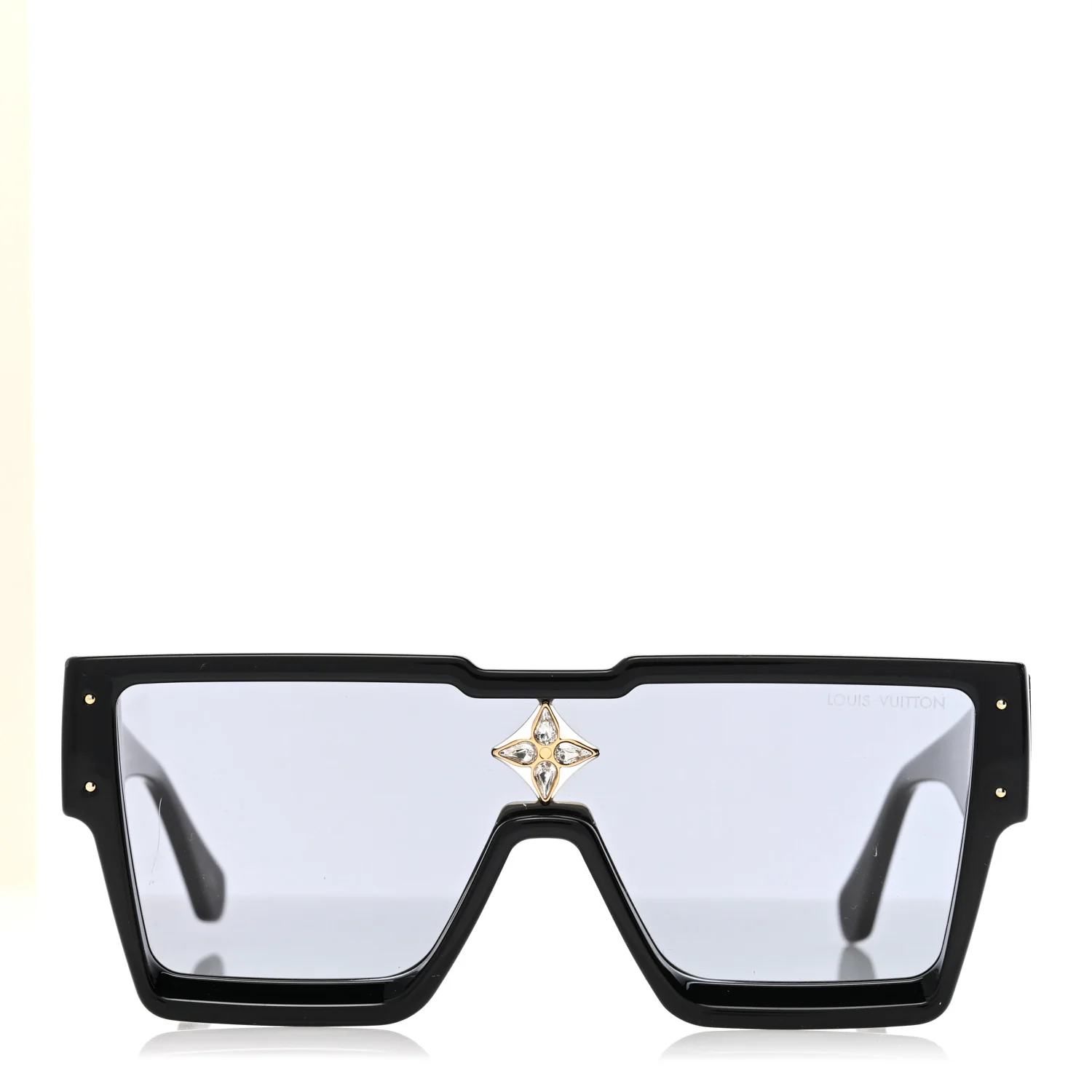 Acetate Swarovski Crystal Cyclone Sunglasses Z1578E Black - Image 2