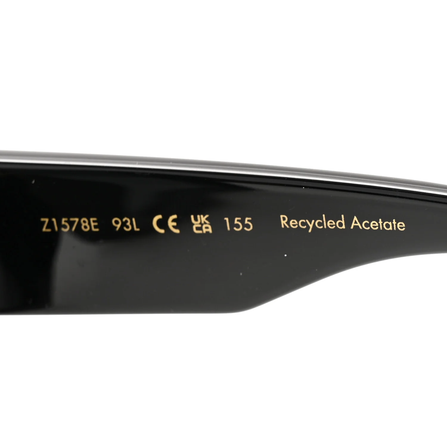 Acetate Swarovski Crystal Cyclone Sunglasses Z1578E Black - Image 12