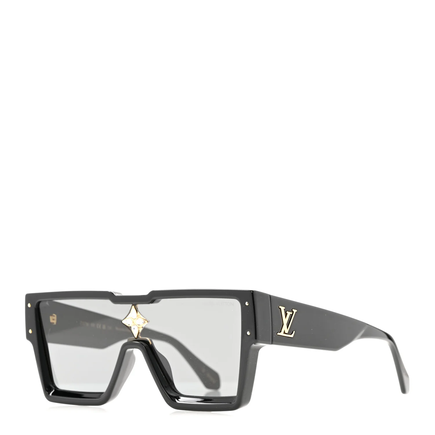 Acetate Swarovski Crystal Cyclone Sunglasses Z1578E Black - Image 2