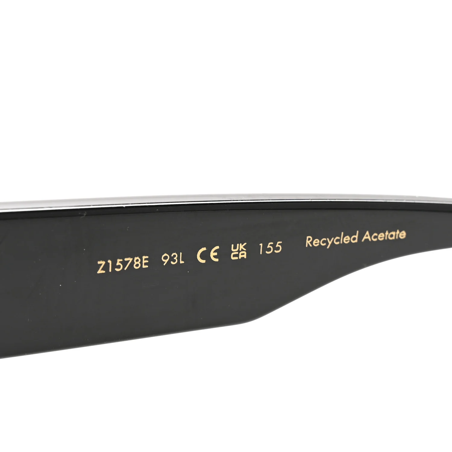 Acetate Swarovski Crystal Cyclone Sunglasses Z1578E Black - Image 6