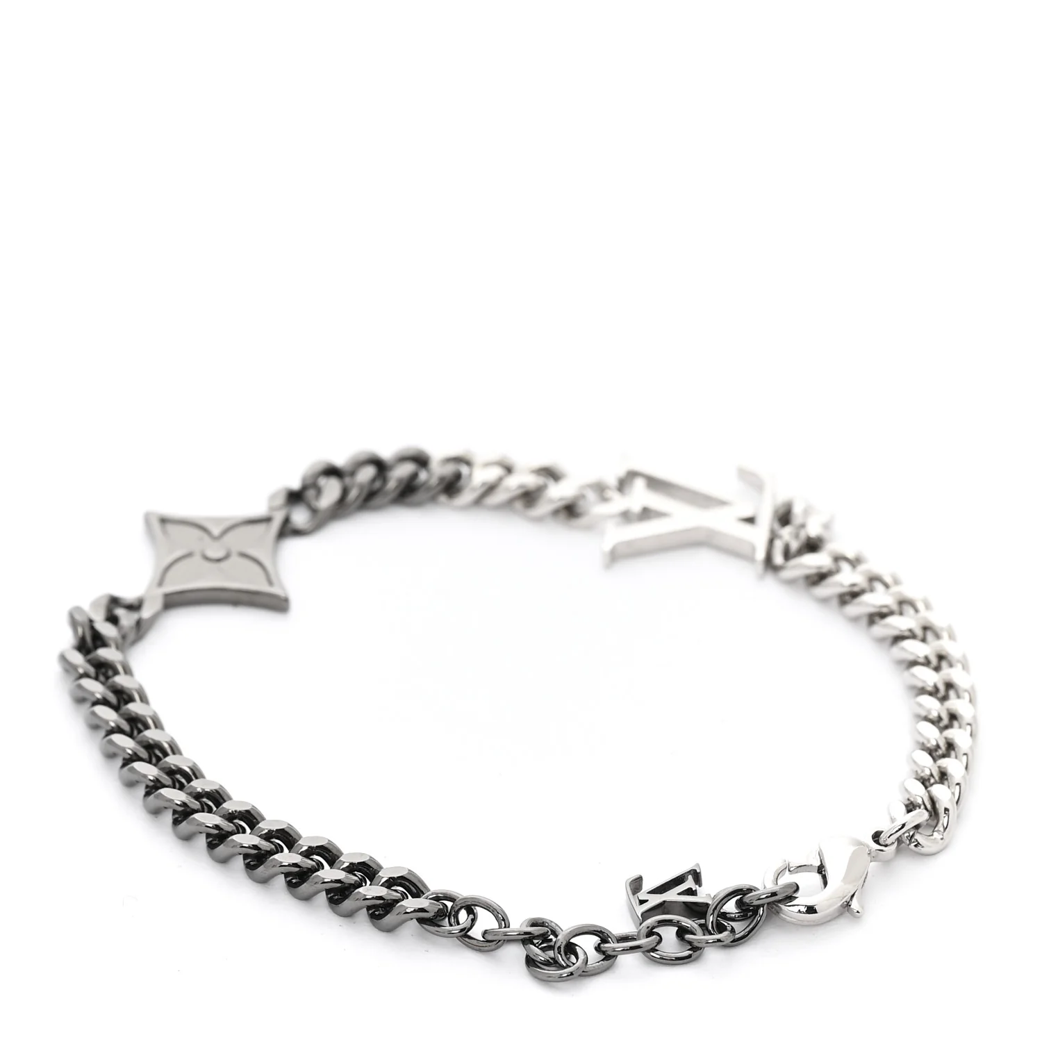 Brass LV Instinct Bracelet Silver - Image 3