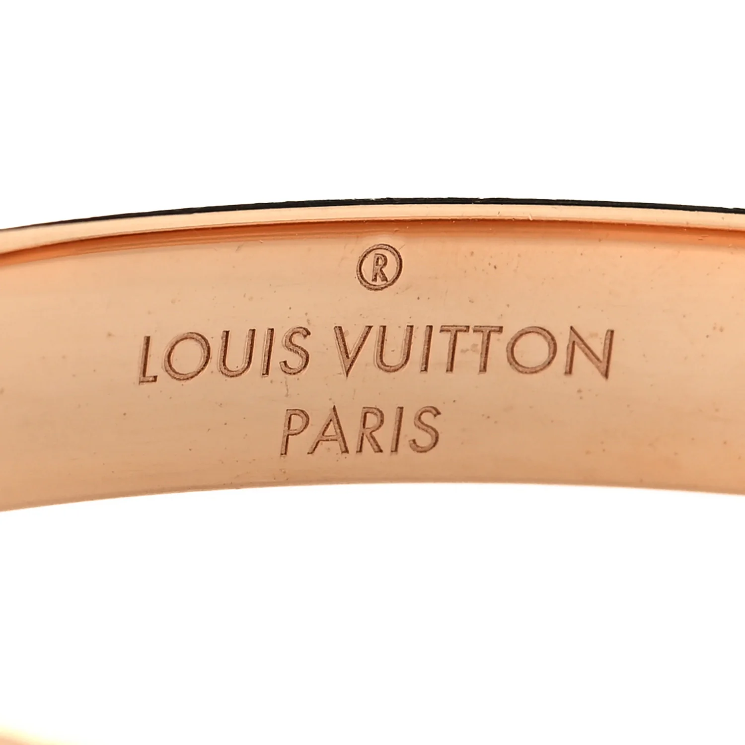 Brass Monogram Nanogram Cuff S Pink Gold - Image 4
