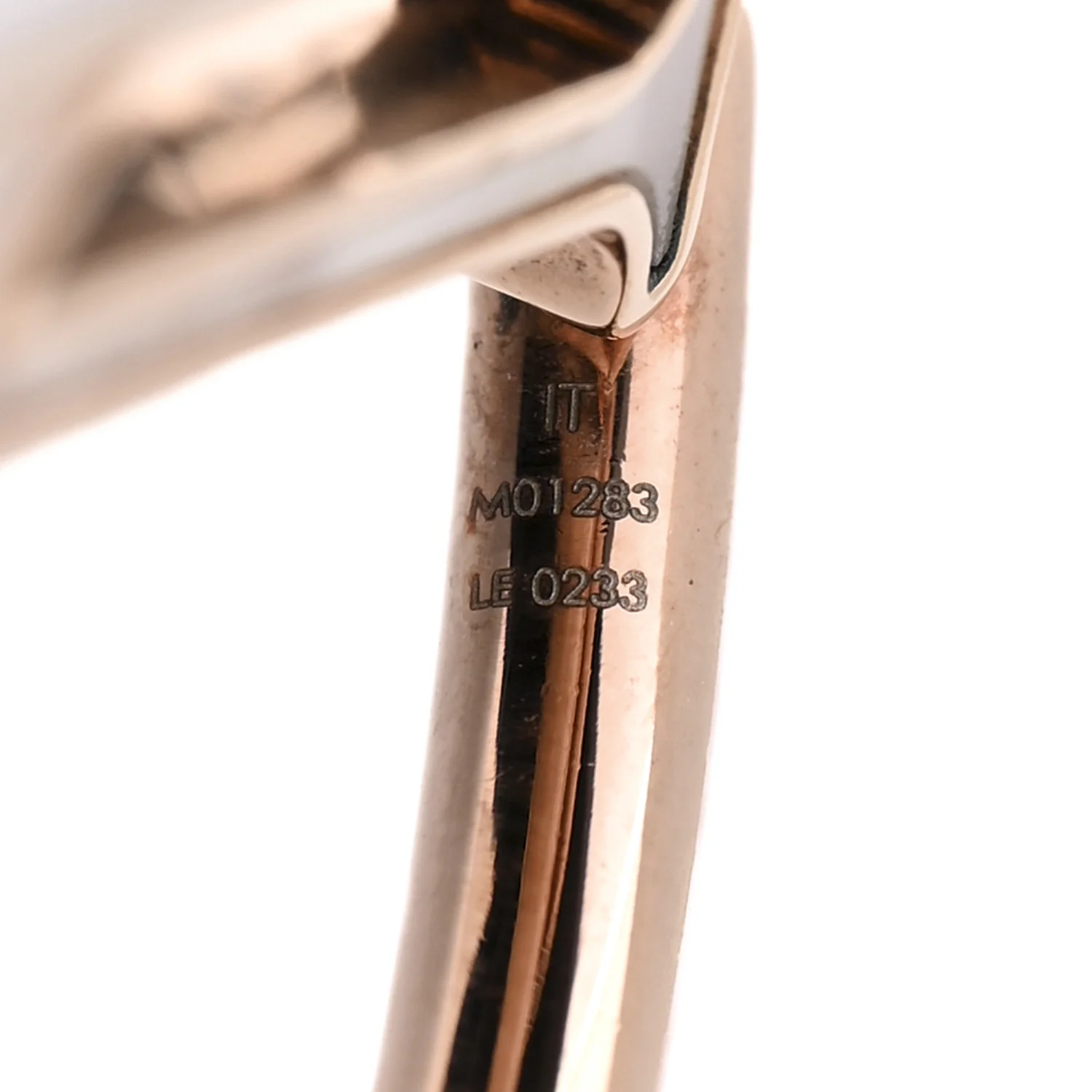 Brass Mother of Pearl Stellar Earrings Rose Gold - Image 5