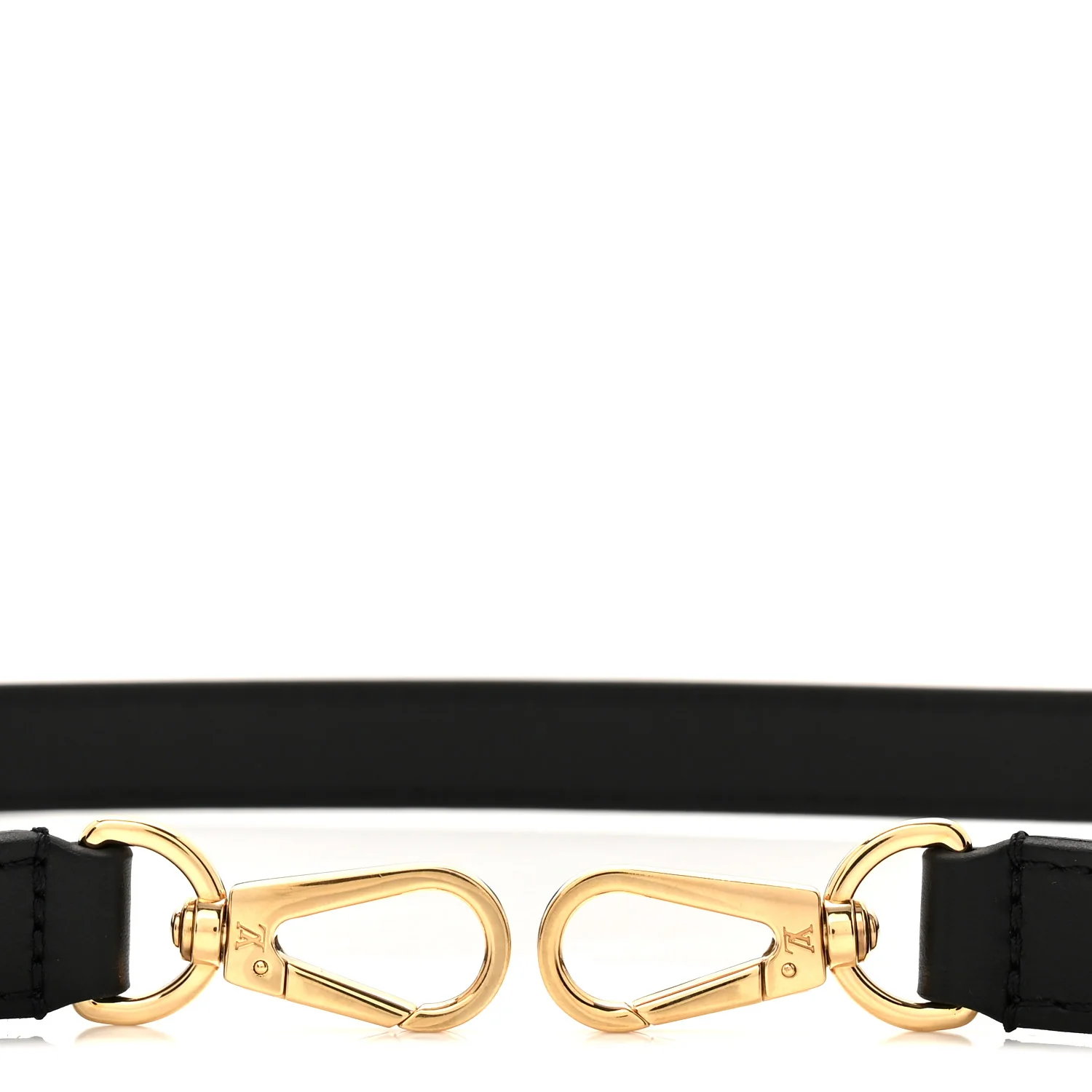 Calfskin 16mm Adjustable Shoulder Strap Black - Image 3