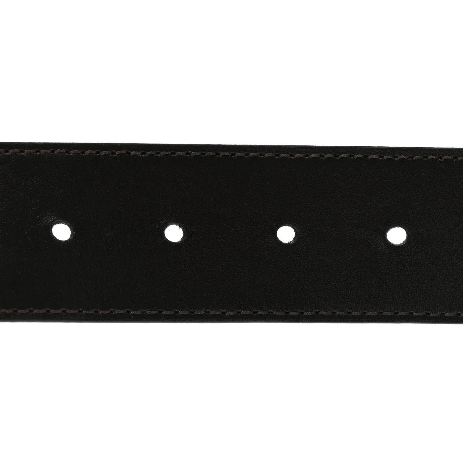 Calfskin 40mm LV Initiales Reversible Belt 100 40 Black Dark Brown - Image 3
