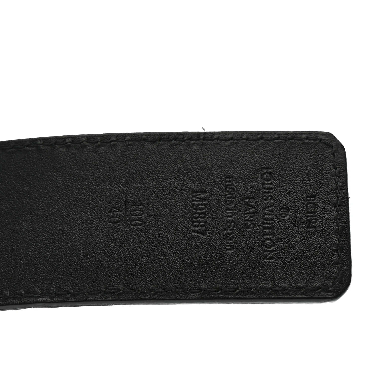 Calfskin 40mm LV Initiales Reversible Belt 100 40 Black Dark Brown - Image 5