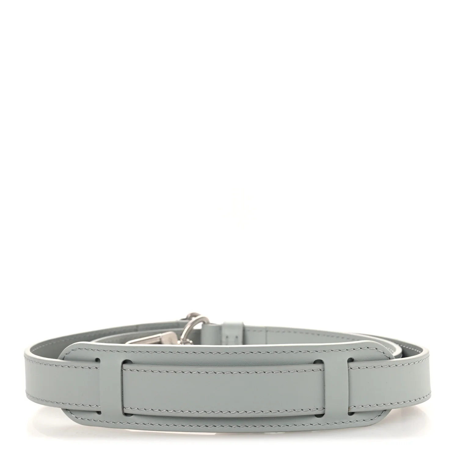 Calfskin Adjustable Keepall Bandouliere Shoulder Strap Grey - Image 2