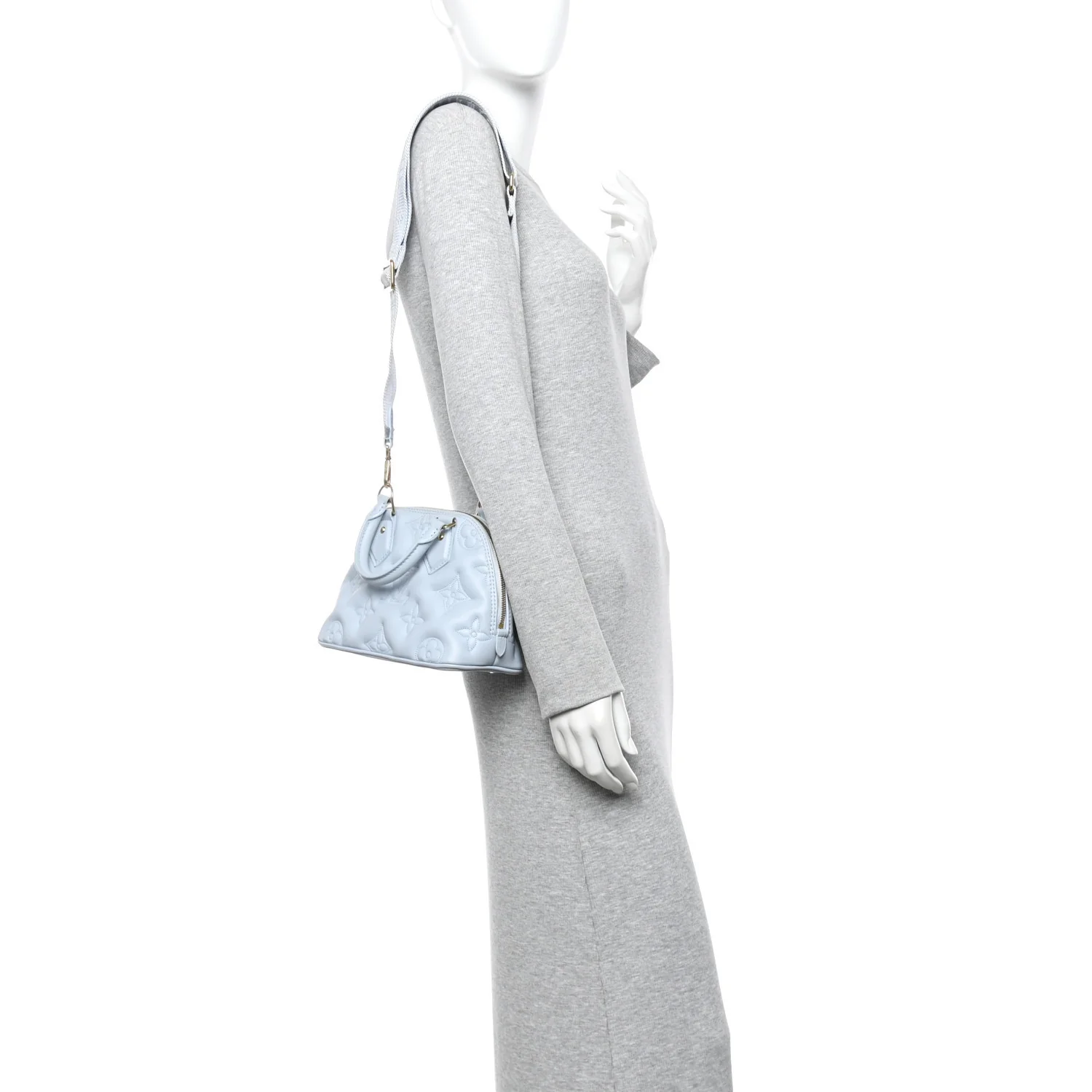 Calfskin Bubblegram Alma BB Ice Blue - Image 2