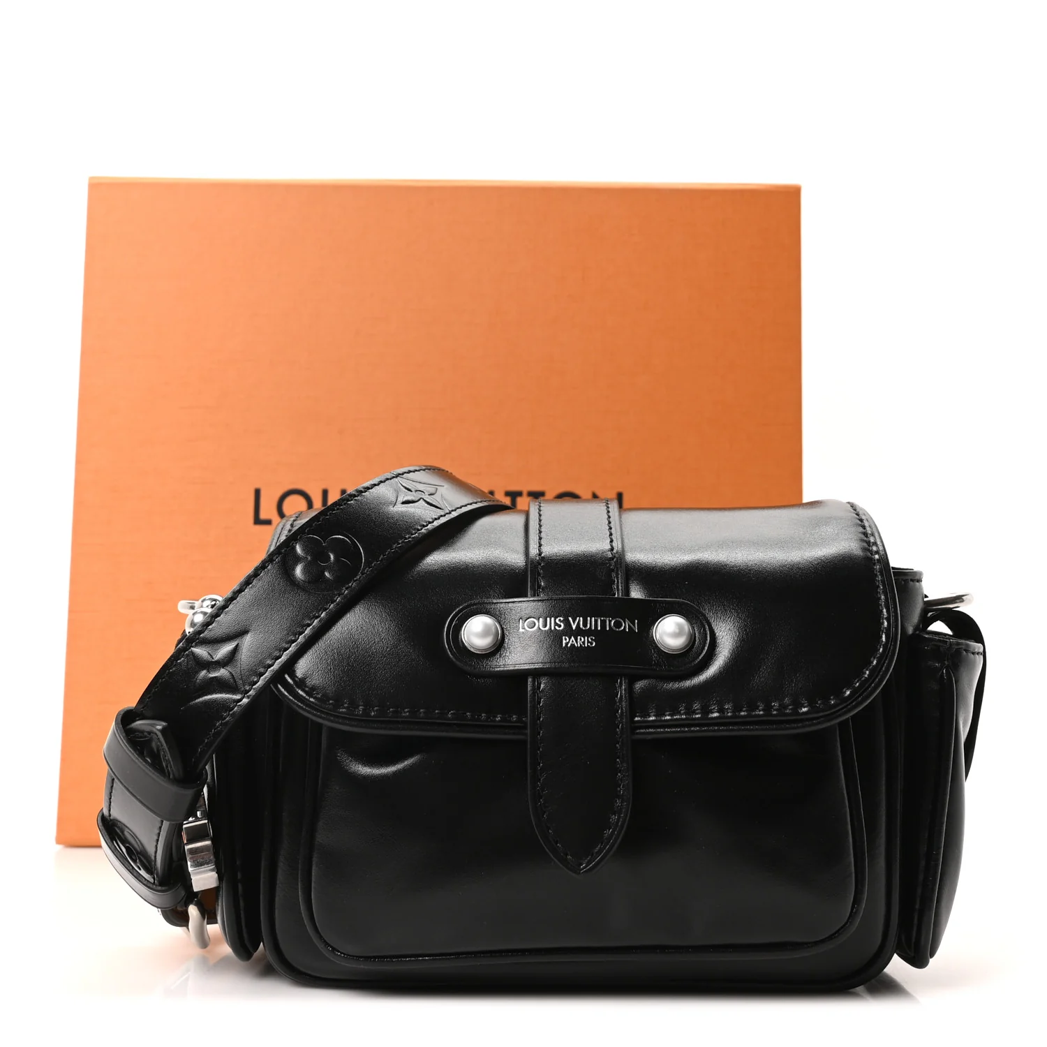 Calfskin Cargo Wearable Wallet Black - Image 10