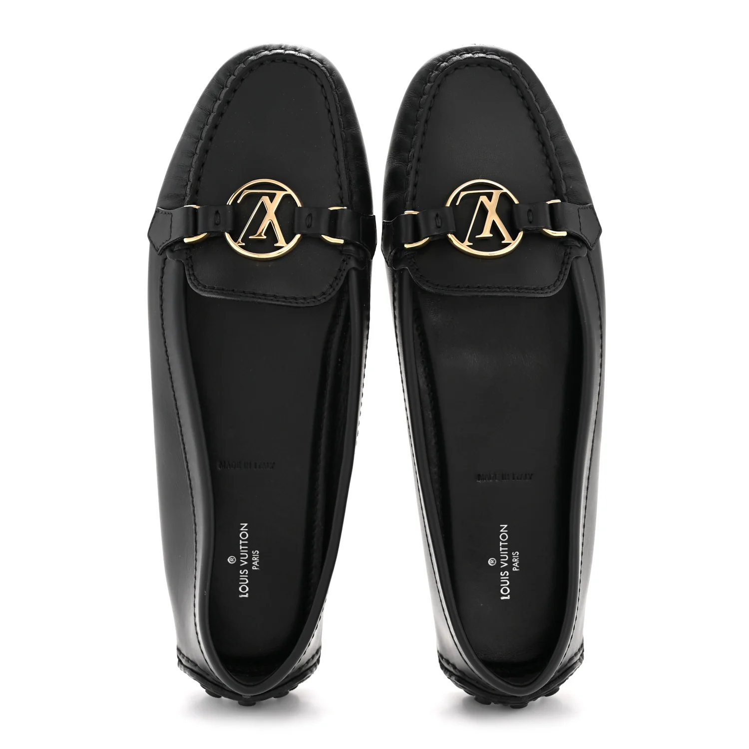 Calfskin Dauphine Loafers 40 Black - Image 2