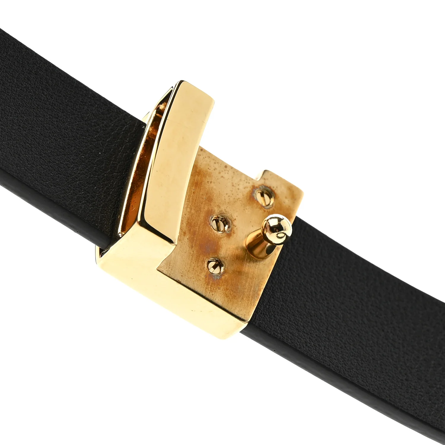 Calfskin Embossed LV Initiales 20mm Belt 75 30 Black - Image 8