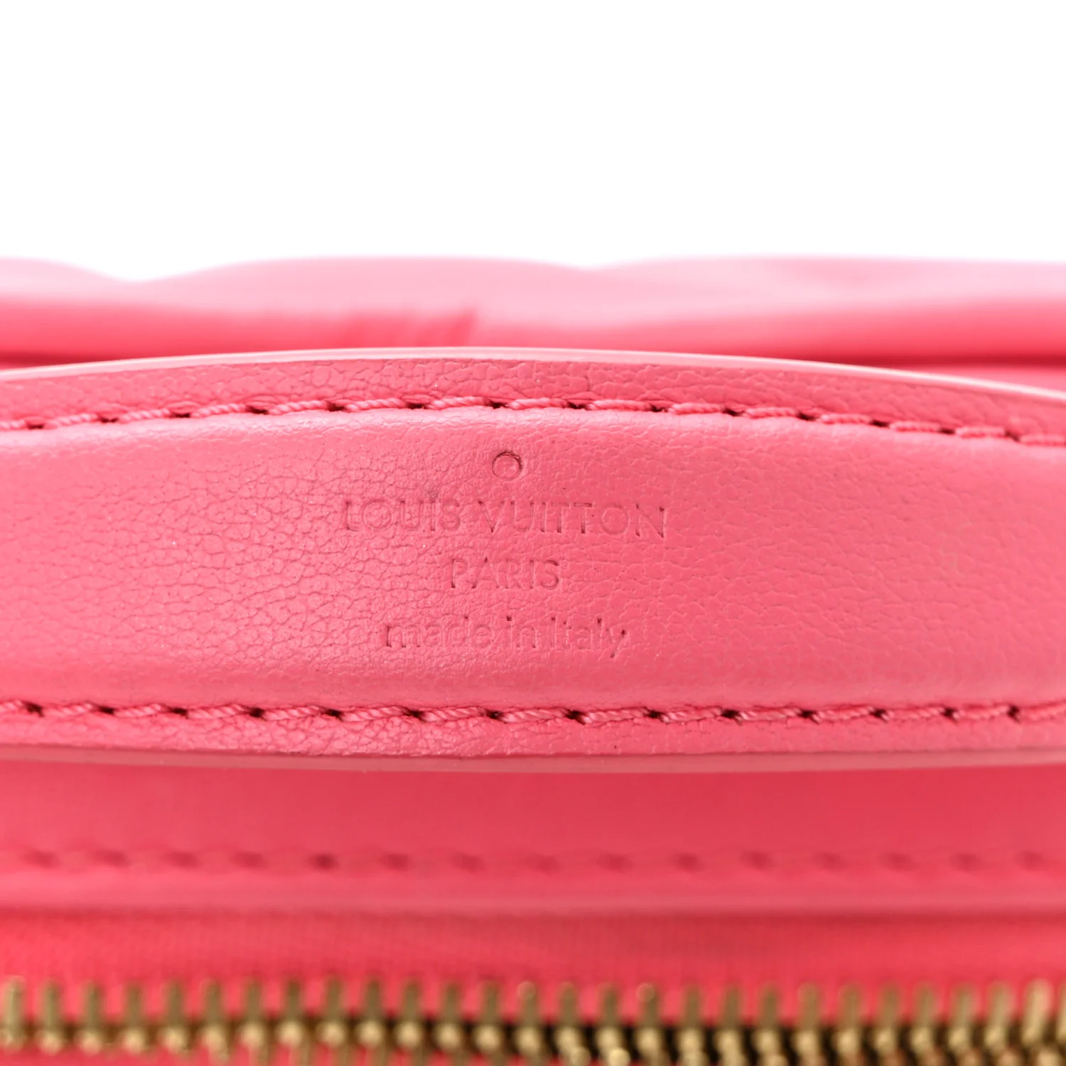 Calfskin Embroidered Monogram Pop My Heart Bag Pouch Dragon Fruit Pink - Image 6