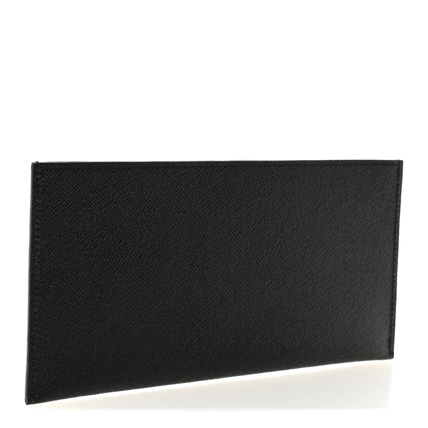 Calfskin Felicie Chain Wallet Card Holder Insert Black - Image 3
