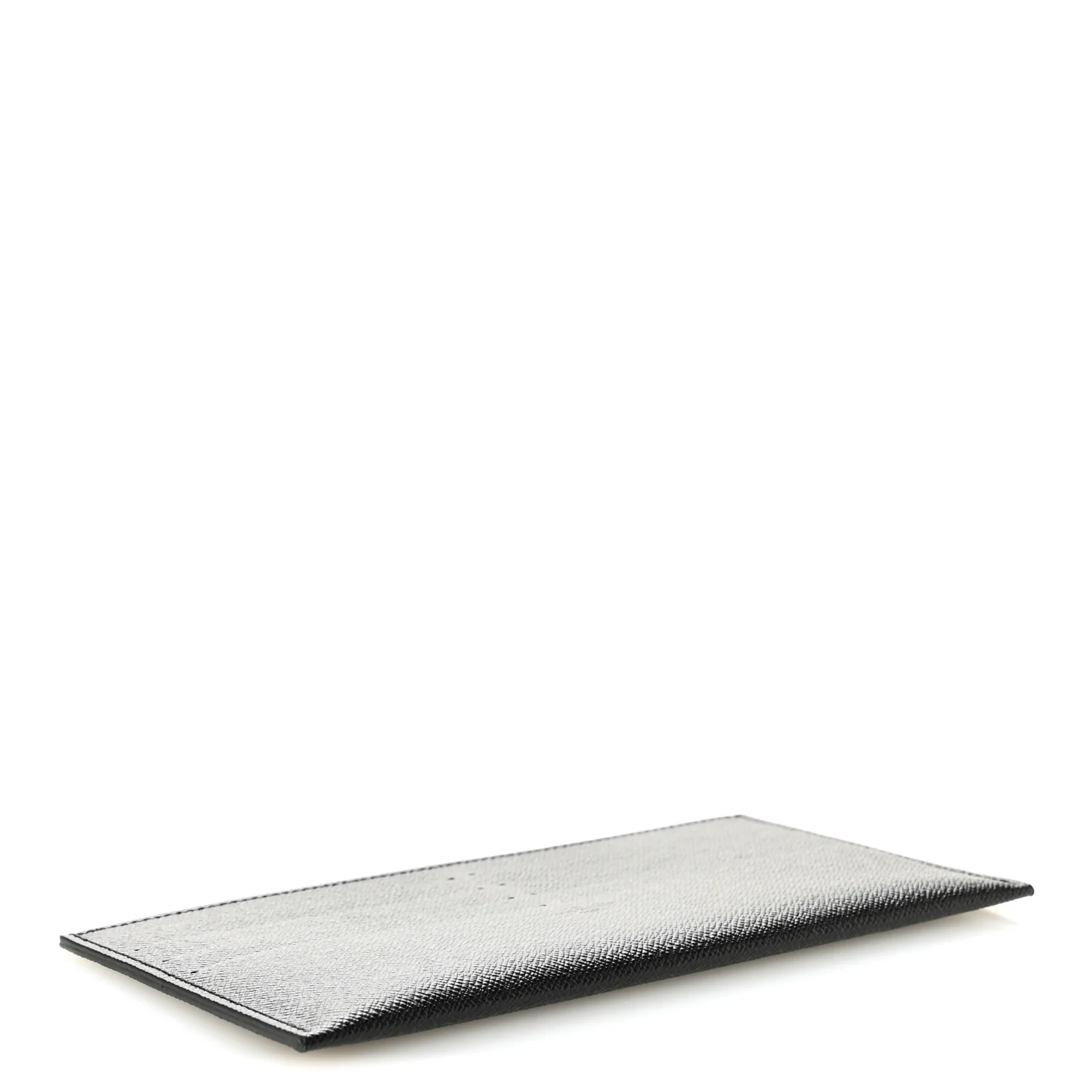 Calfskin Felicie Chain Wallet Card Holder Insert Black - Image 4