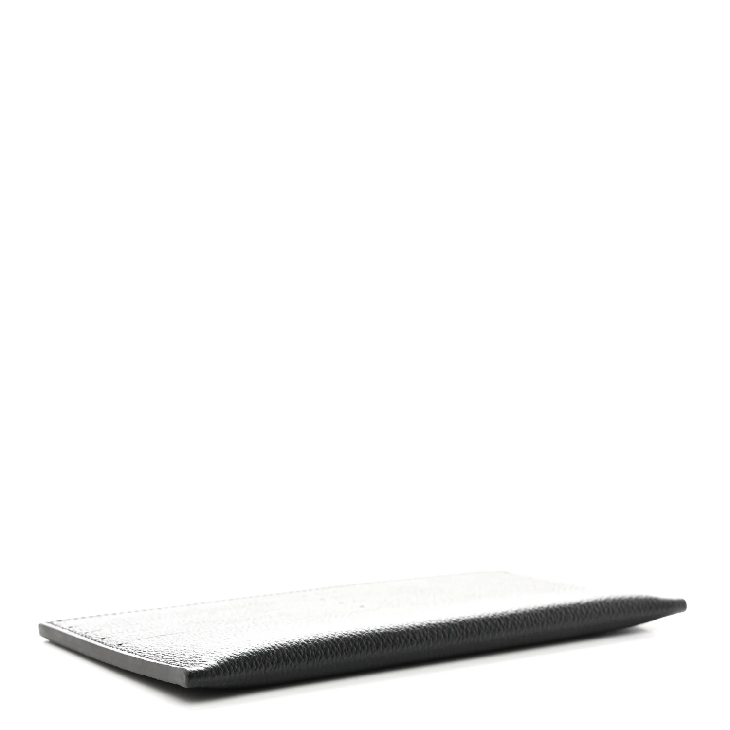 Calfskin Felicie Chain Wallet Card Holder Insert Black - Image 4