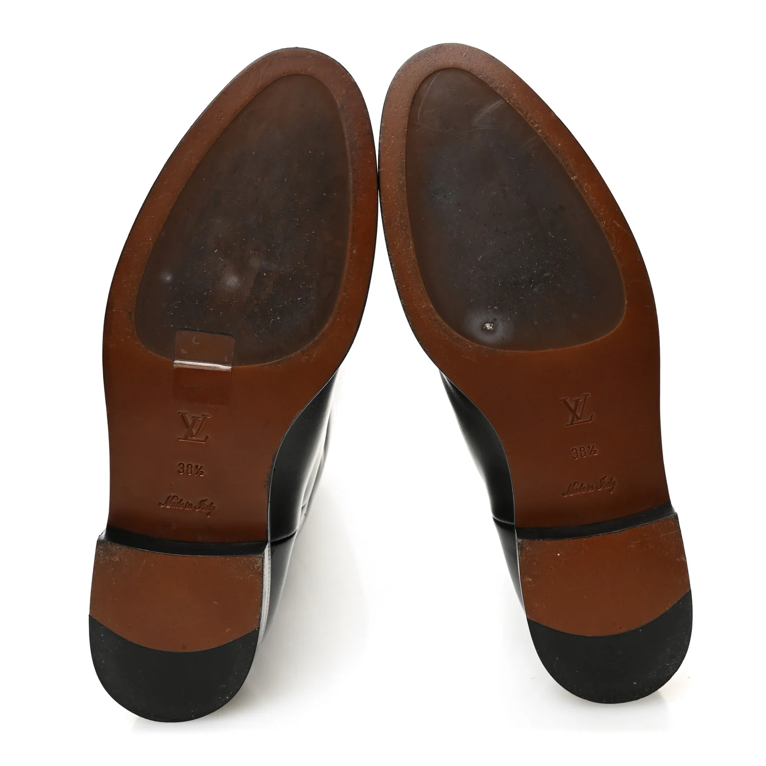Calfskin Heritage Flat High Boots 38.5 Black - Image 5