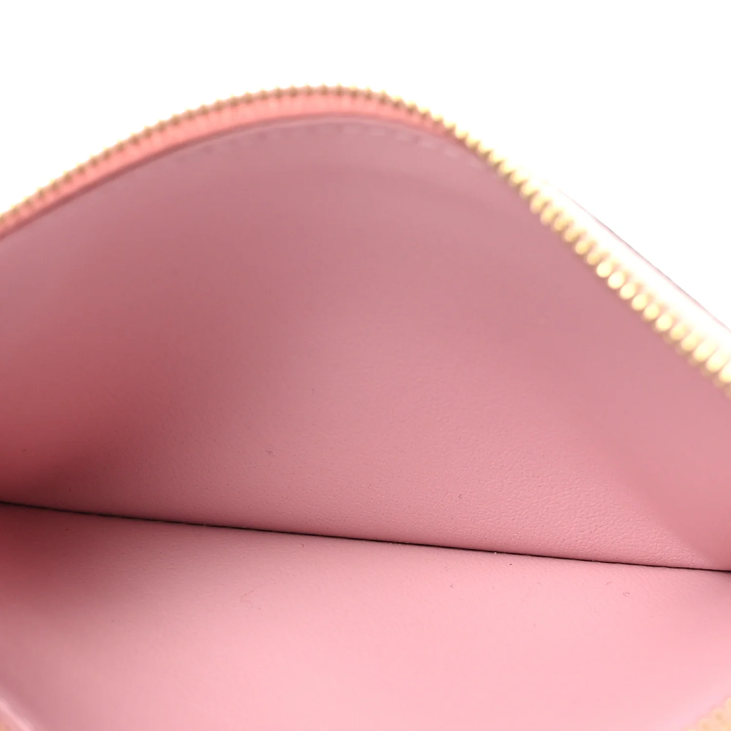 Calfskin Jeanne Wallet Zippered Insert Rose Ballerine - Image 10