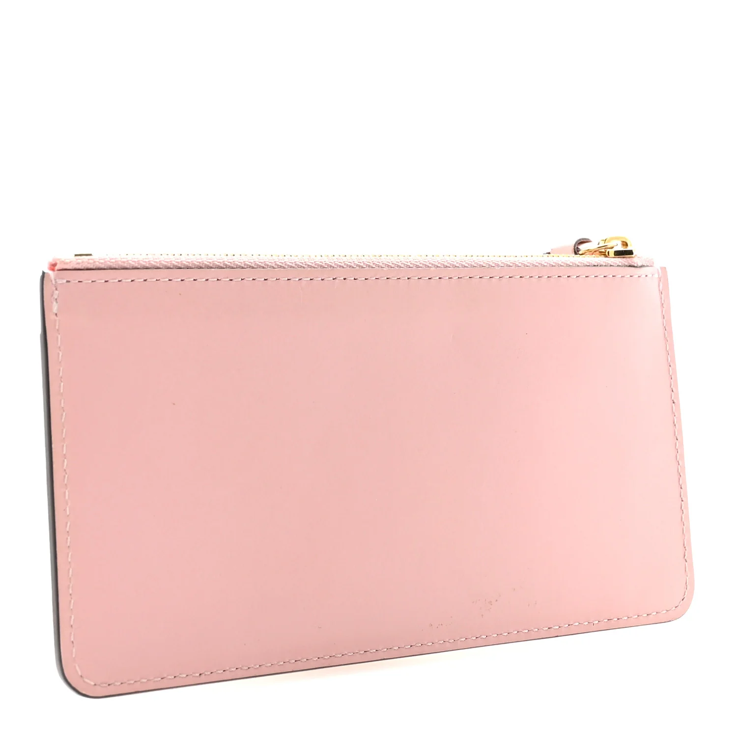 Calfskin Jeanne Wallet Zippered Insert Rose Ballerine - Image 5
