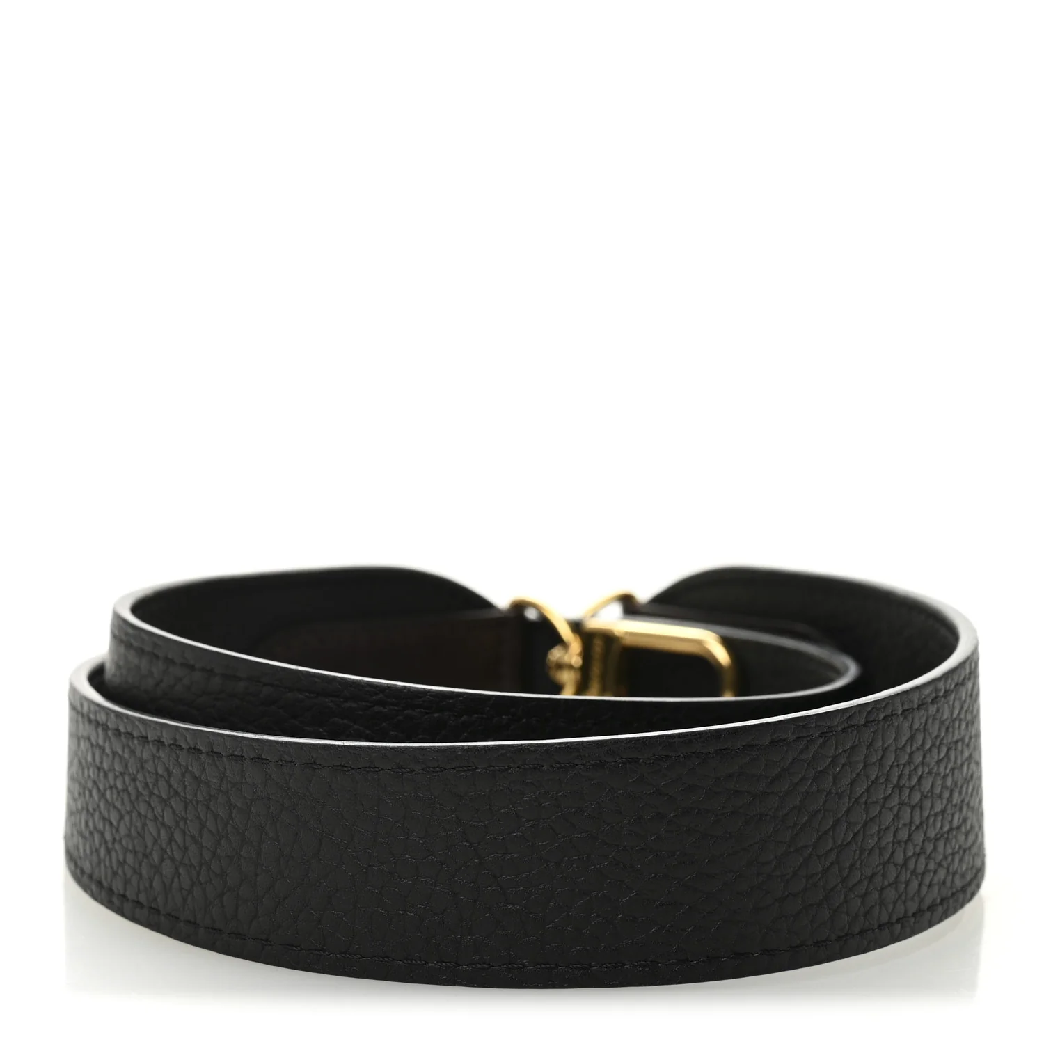 Calfskin Jersey Shoulder Strap Black - Image 2