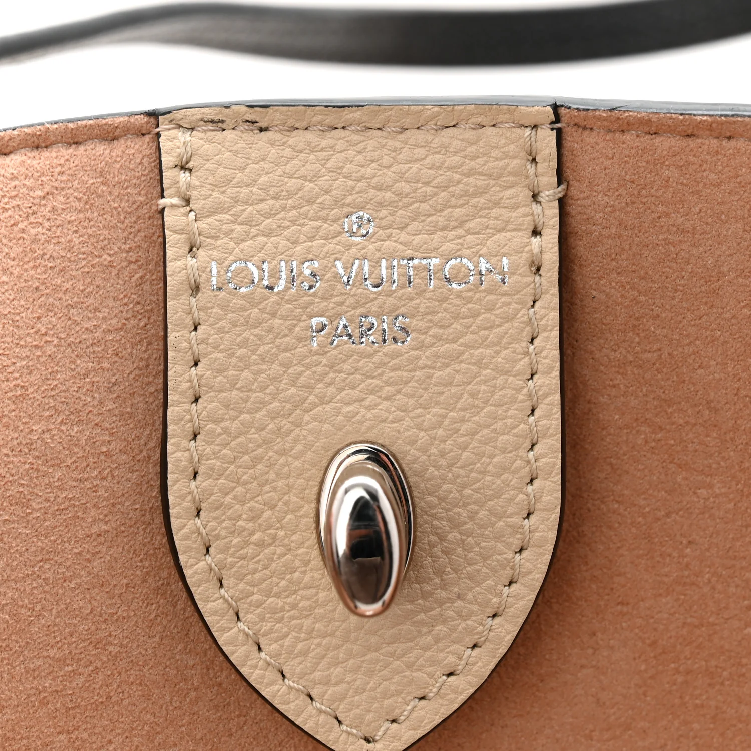 Calfskin Lockme Cabas Vanille Black - Image 6