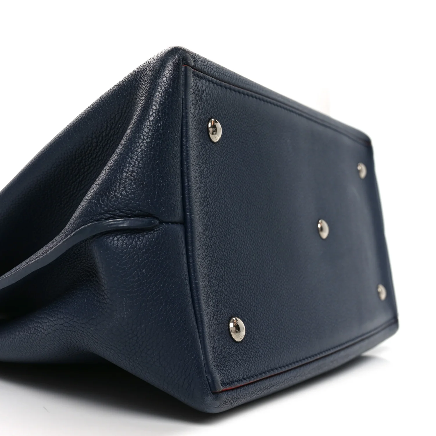 Calfskin Lockme Day Marine Rouge - Image 8