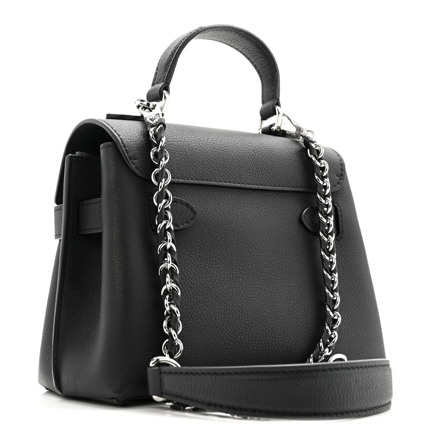 Calfskin Lockme Ever Mini Black - Image 3