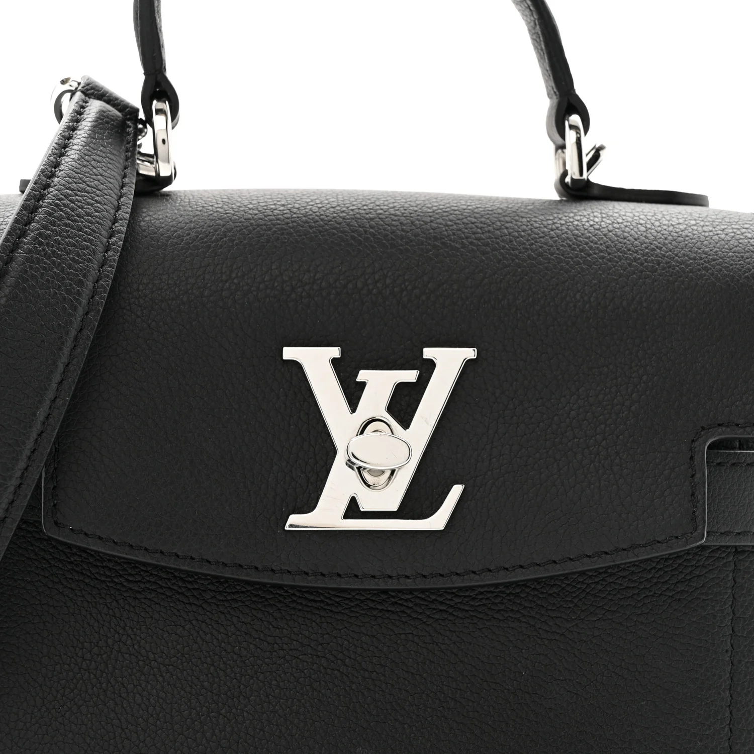 Calfskin Lockme Ever Mini Black - Image 7