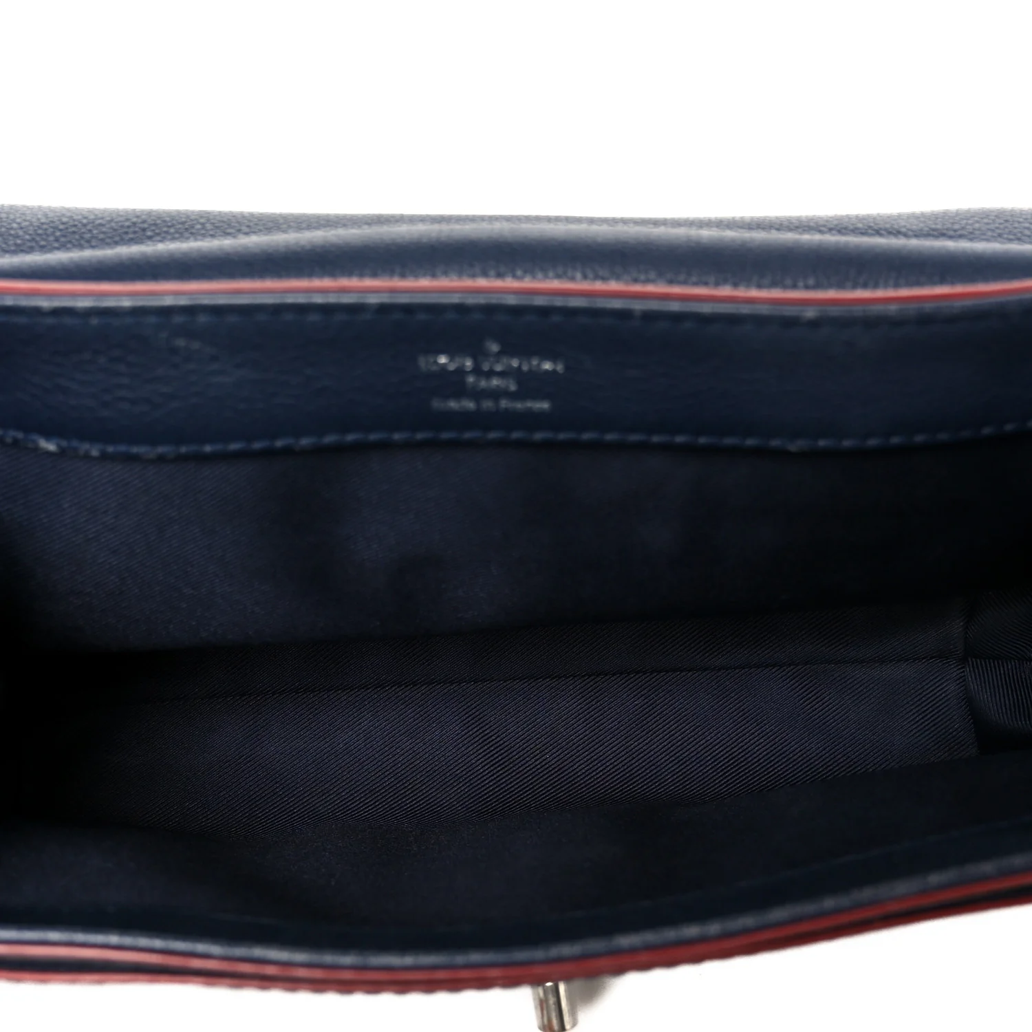 Calfskin Lockme II Chain Bag BB Marine Rouge - Image 5