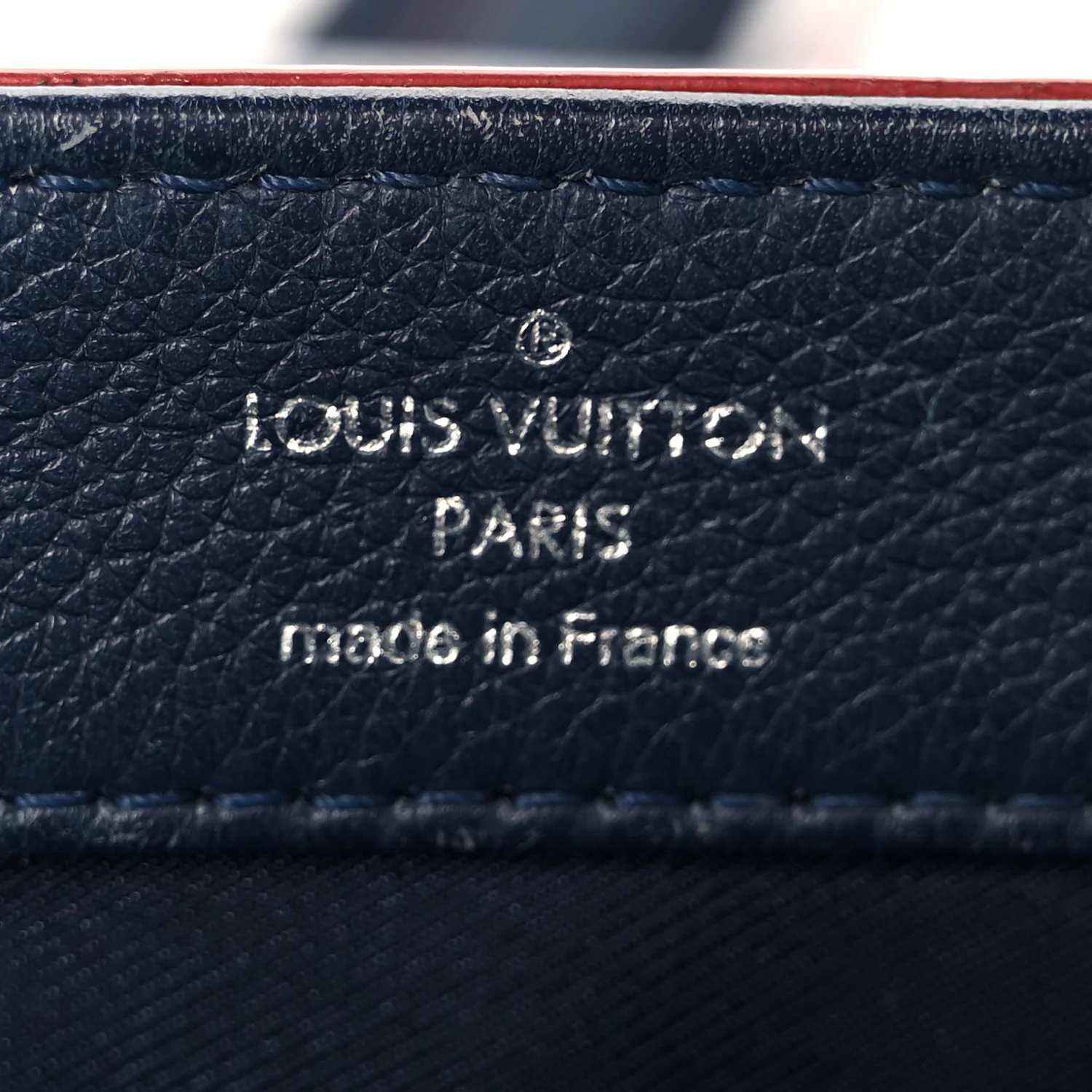 Calfskin Lockme II Chain Bag BB Marine Rouge - Image 6