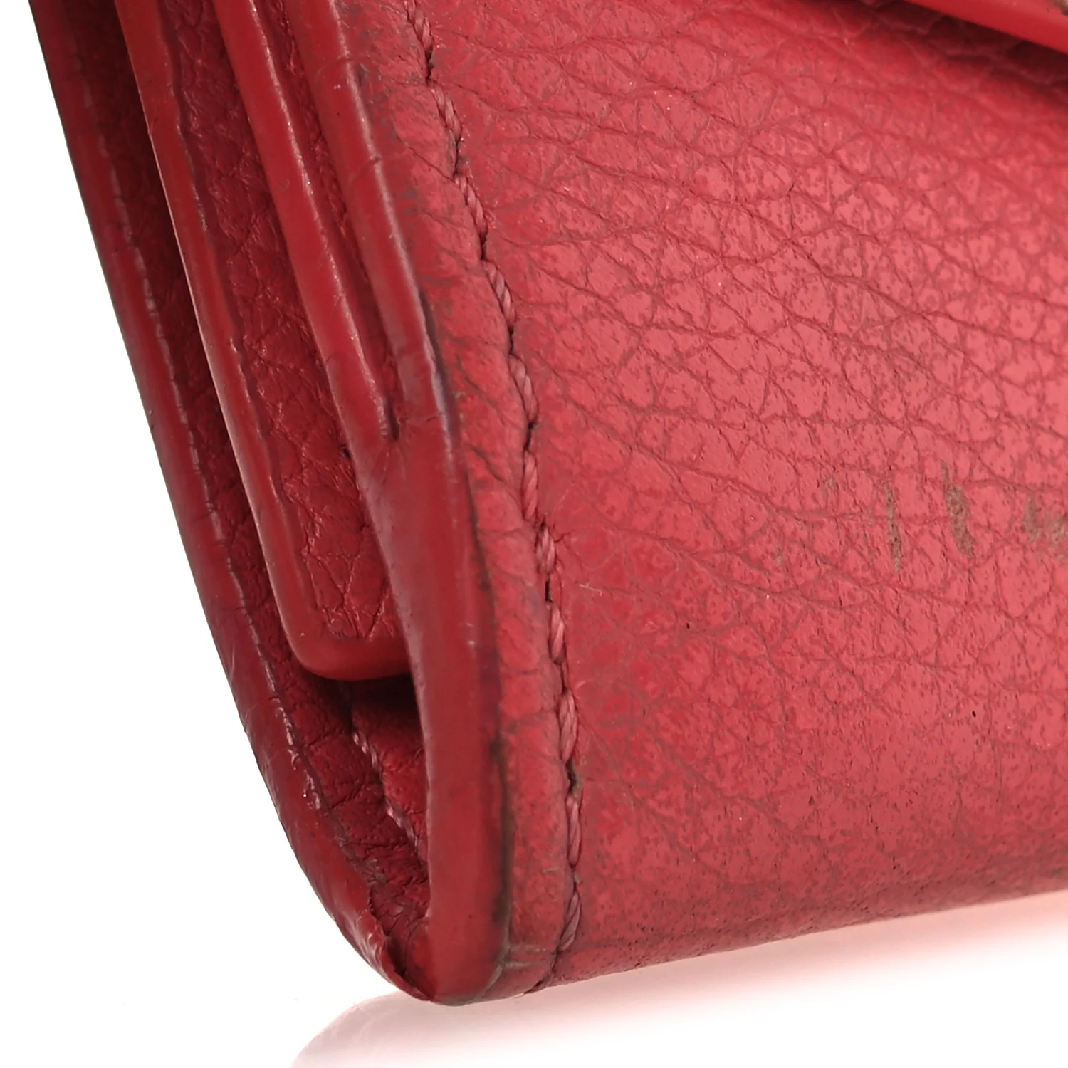 Calfskin Lockmini Wallet Hot Pink - Image 11