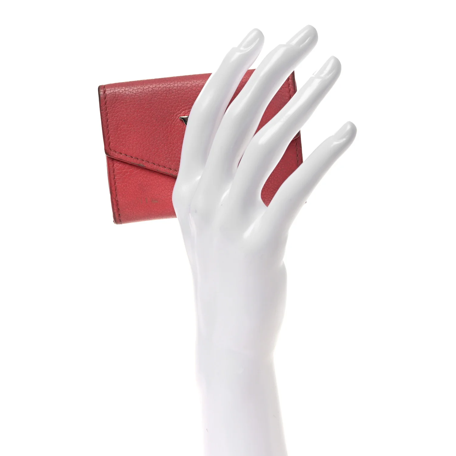 Calfskin Lockmini Wallet Hot Pink - Image 2