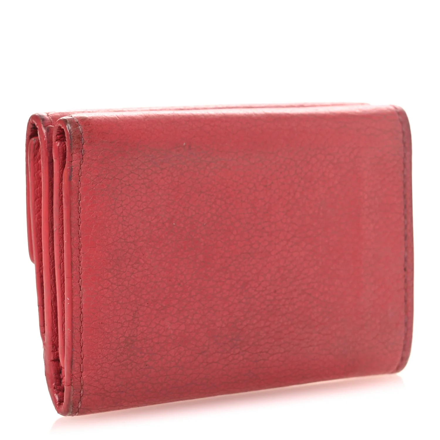 Calfskin Lockmini Wallet Hot Pink - Image 3