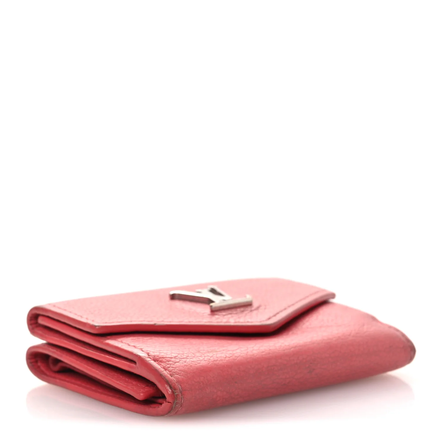 Calfskin Lockmini Wallet Hot Pink - Image 4