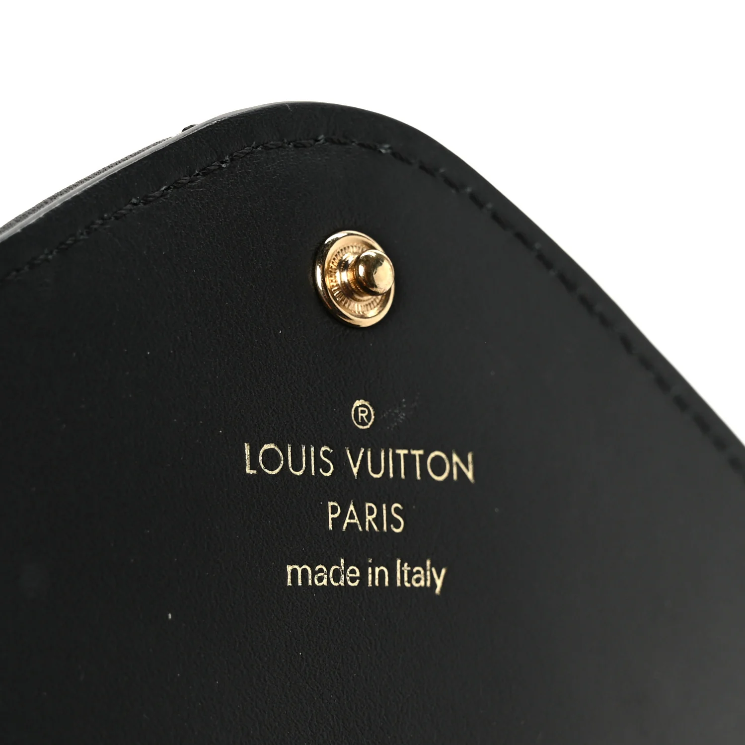 Calfskin Love Lock New Wave Long Wallet Black - Image 6