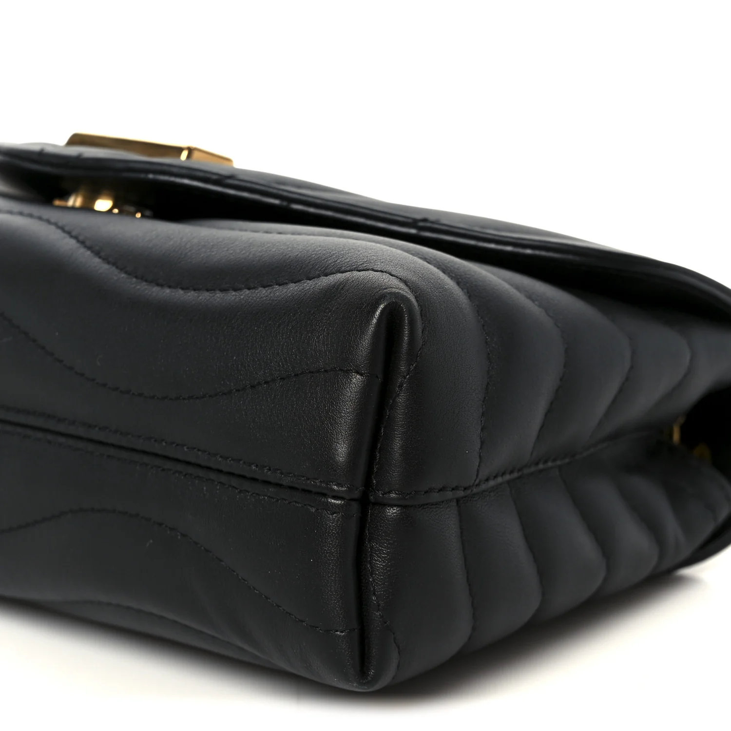 Calfskin LV New Wave Chain Bag Black - Image 10