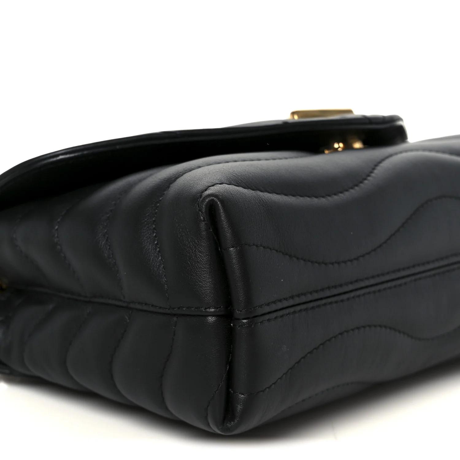 Calfskin LV New Wave Chain Bag Black - Image 9