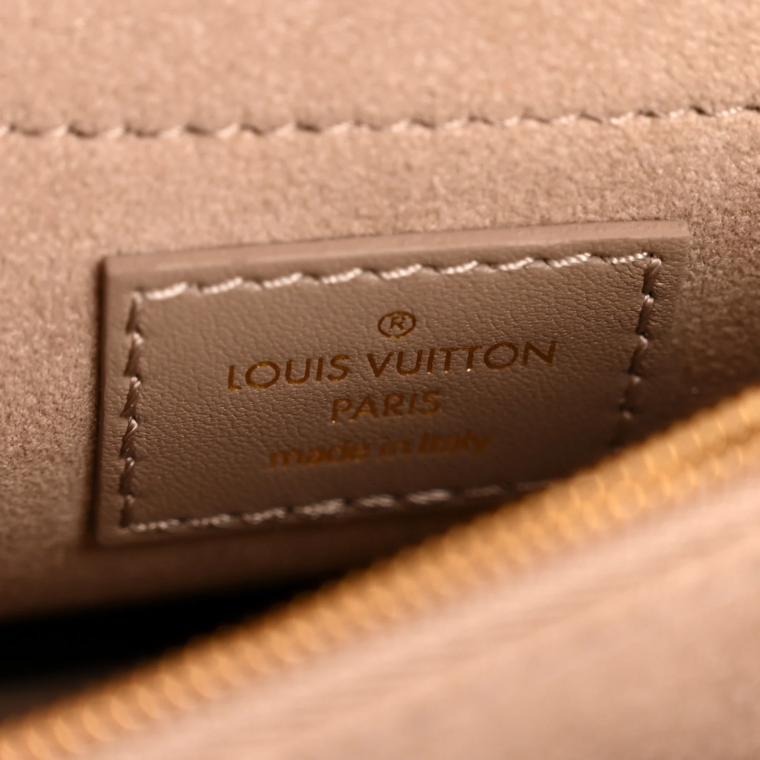 Calfskin LV New Wave Chain Bag Taupe - Image 6