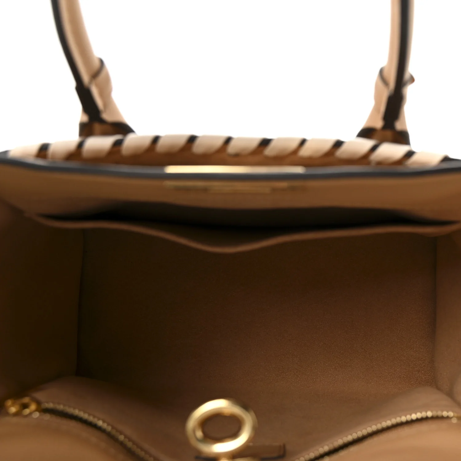 Calfskin Mahina Braided On My Side PM Arizona Brown - Image 5
